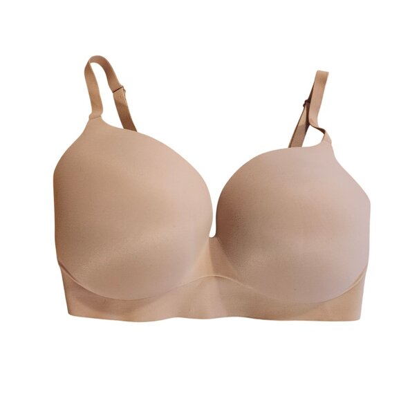 Victoria’s Secret 34DDD Incredible Wireless Push Up Bra Nude Convertible 409105 - Picture 1 of 10